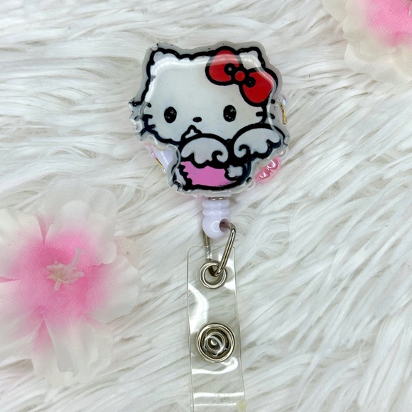 Sanrio Hello Kitty Badge Reel - Picture 1 of 3